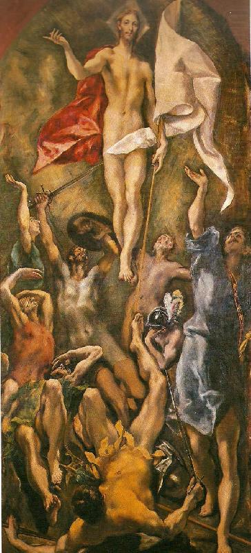 El Greco resurrection oil painting picture